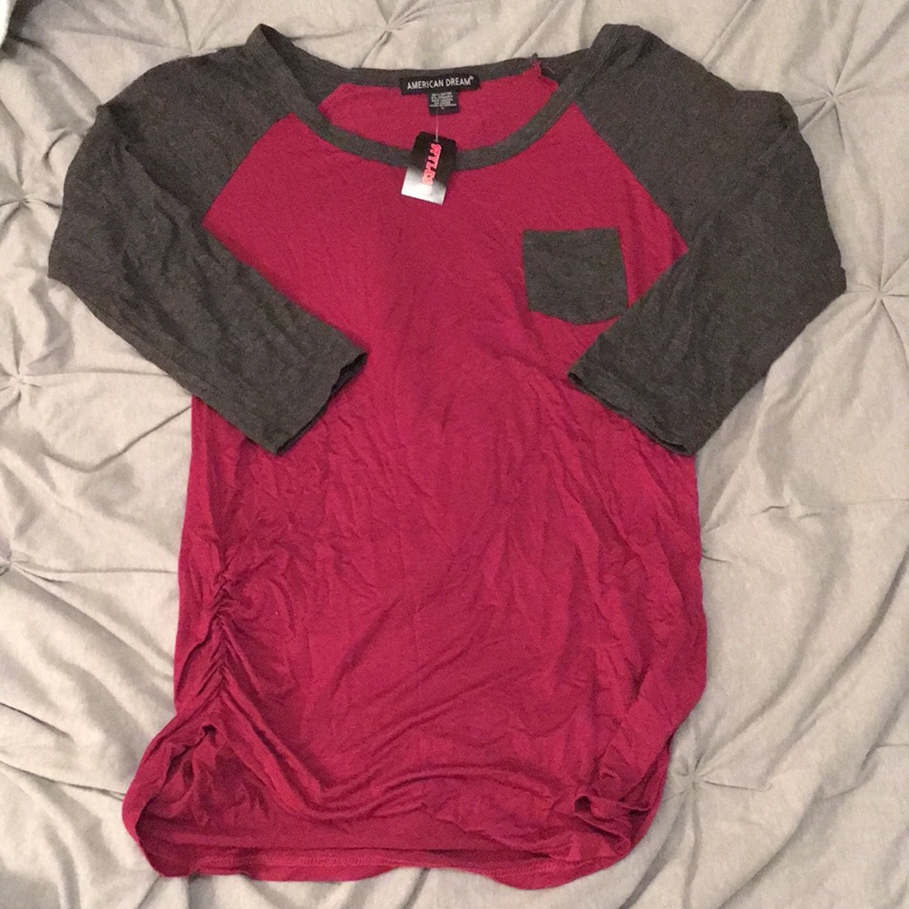 Baseball style tee